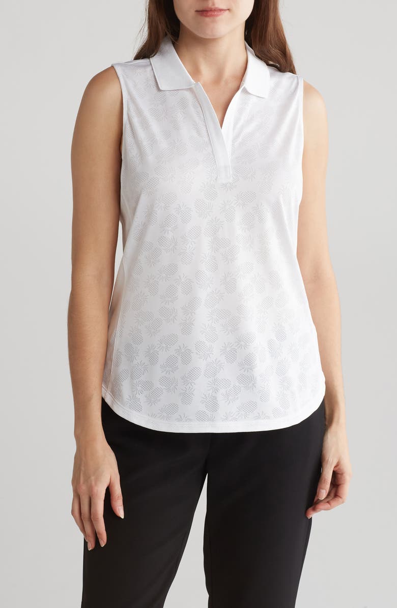 Tommy Bahama Palm Coast Jacquard Sleeveless Top, Main, color, 