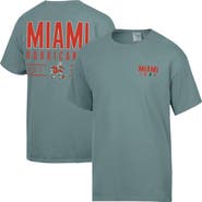 ComfortWash Men's ComfortWash Green Miami Hurricanes Big Name T-Shirt