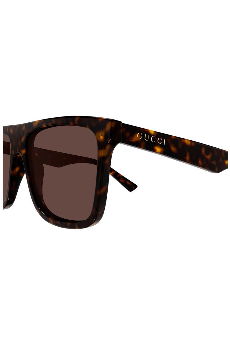 57mm Square Sunglasses, Alternate, color, HAVANA