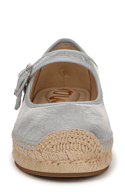 Shop Sam Edelman Mackie Mary Jane Espadrille In Soft Silver