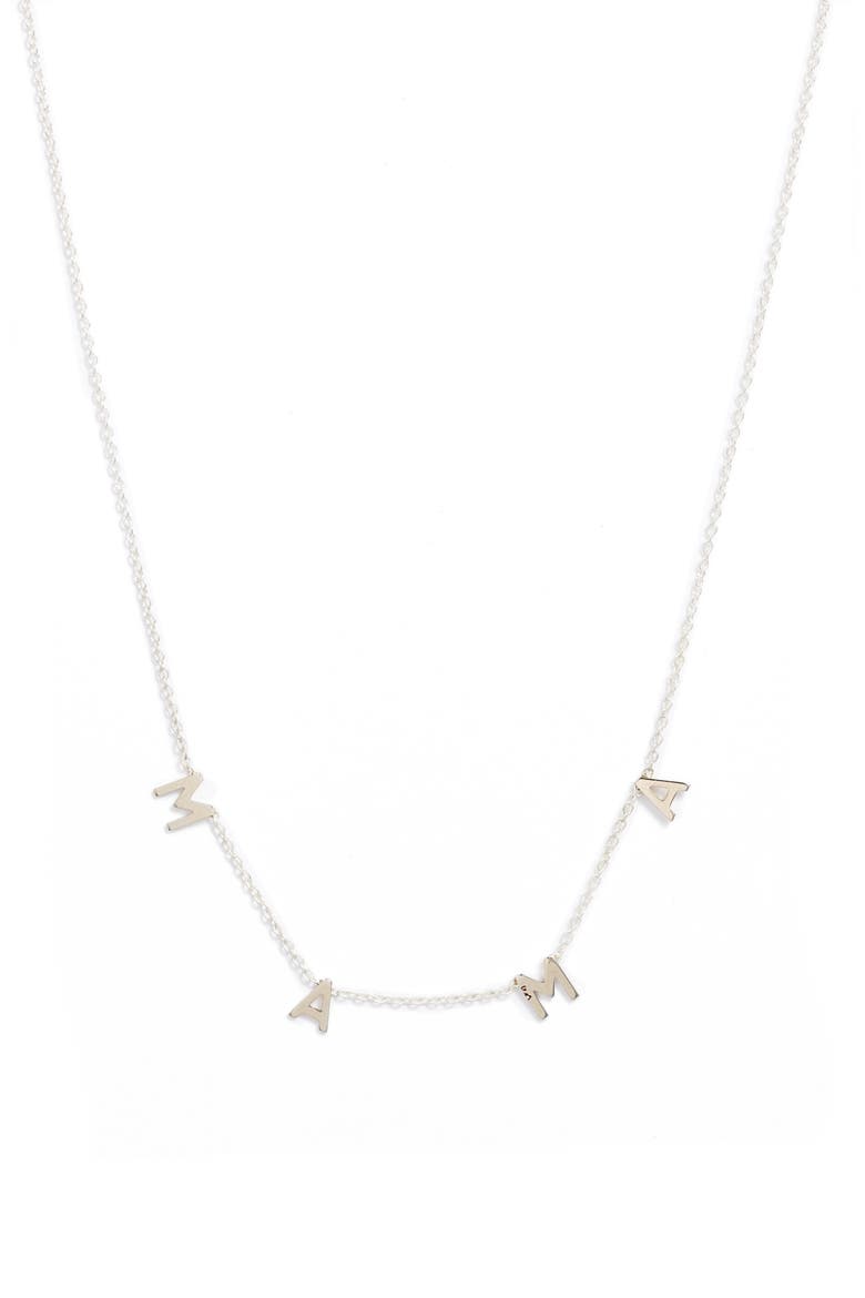 Cheyenne Mama Necklace, Main, color, SILVER