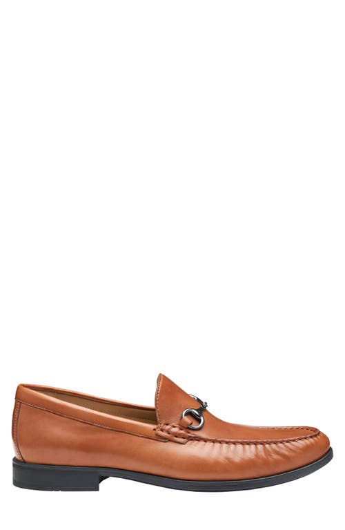 Johnston & Murphy Harrison Bit Loafer In Cognac Glove Leather