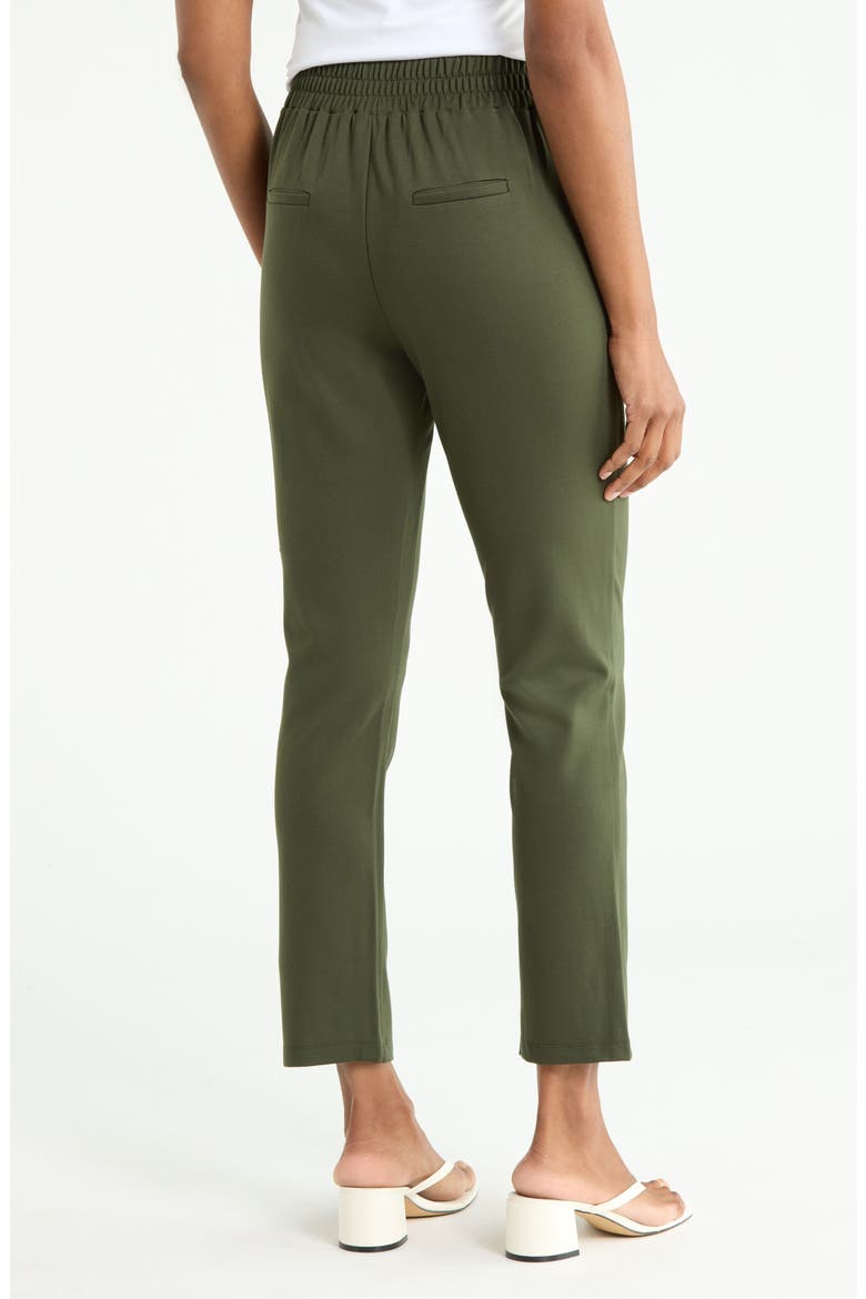 Ponte Ankle Trousers, Alternate, color, EVERGREEN