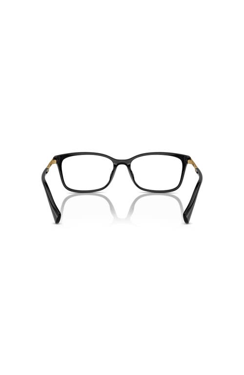Ralph 55mm Rectangle Optical Glasses In Black