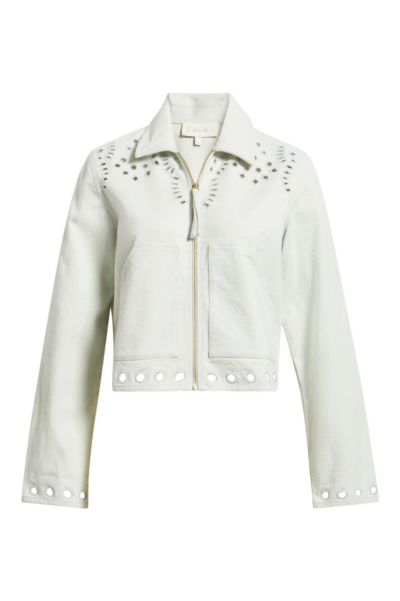 Adare Eyelet Jacket, Alternate, color, SKYWRITING