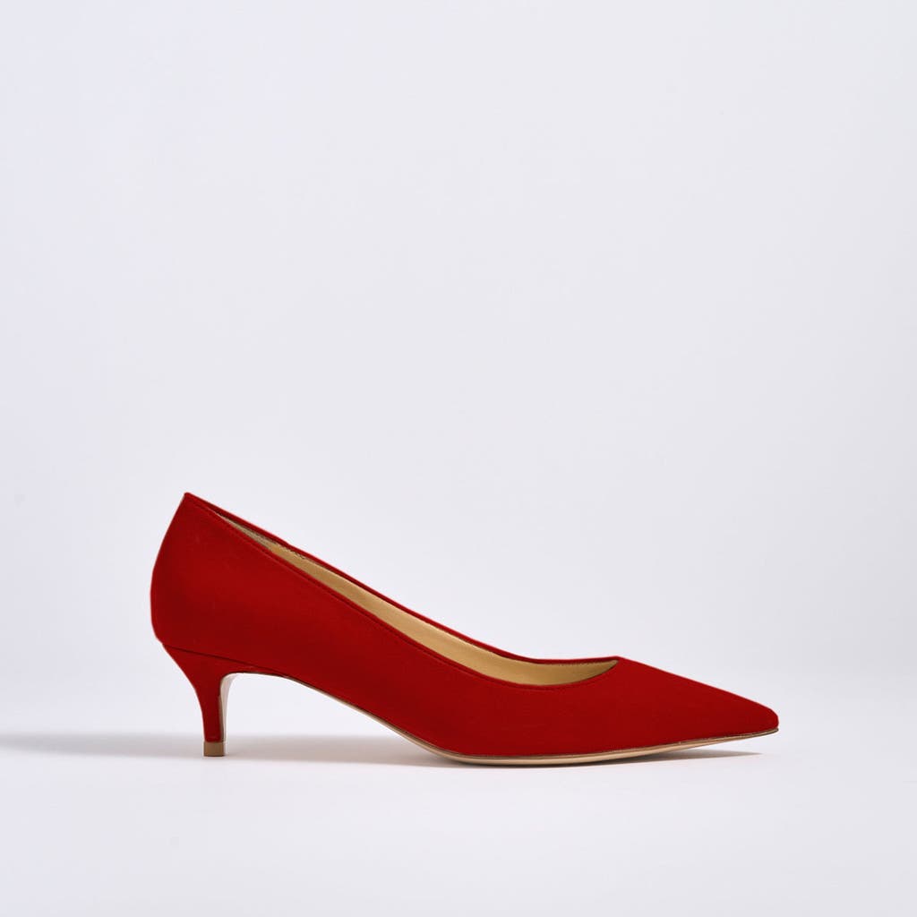 MARION PARKE Classic Pump 45 Suede in Red  product