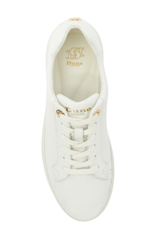 Dune London Episode Platform Sneaker In White