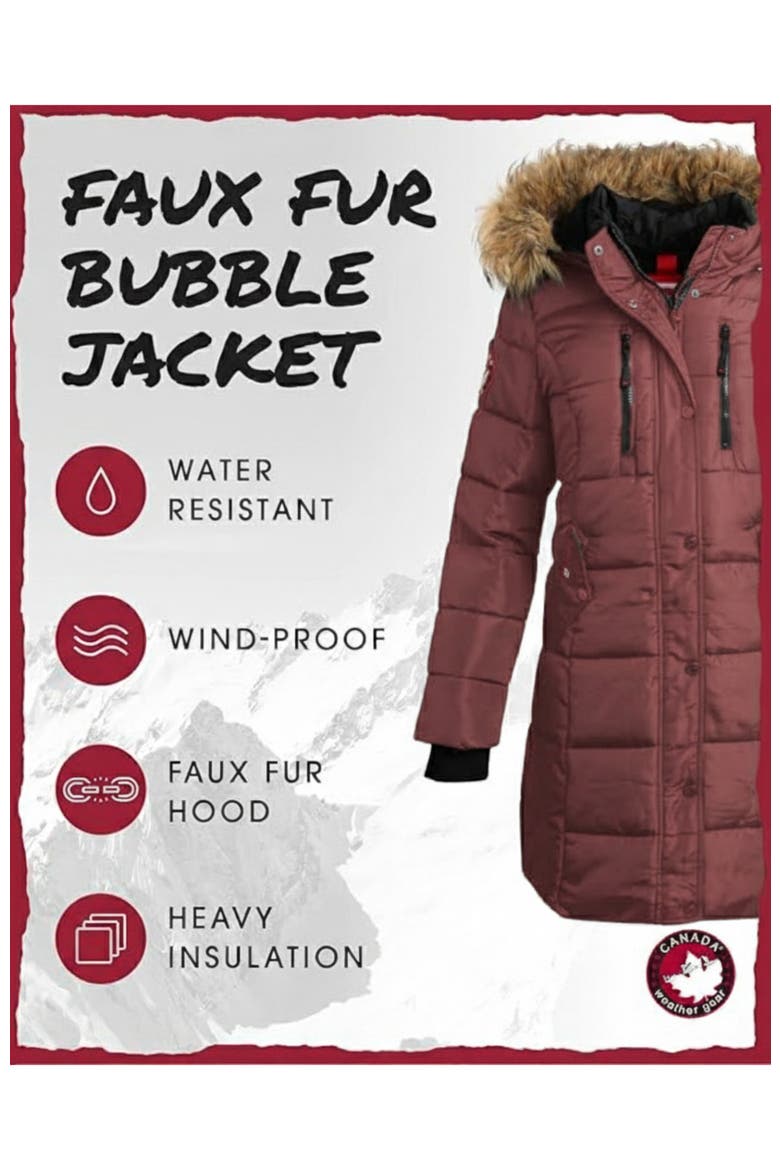 Women's Heavyweight Long Parka Jacket, Alternate, color, Wild Ginger