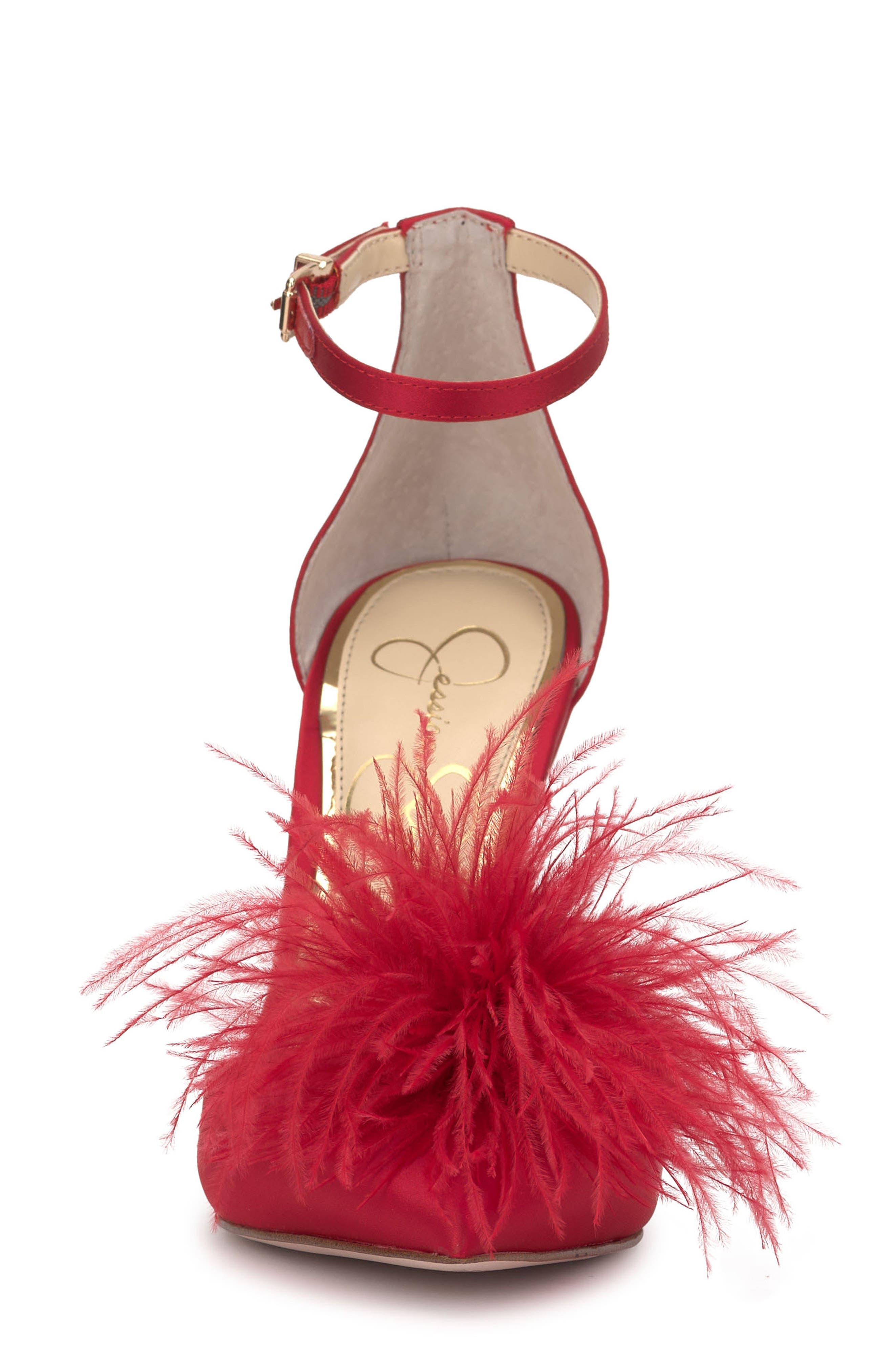 Jessica Simpson Wolistie Pompom Stiletto Sandal (Women) | Nordstromrack