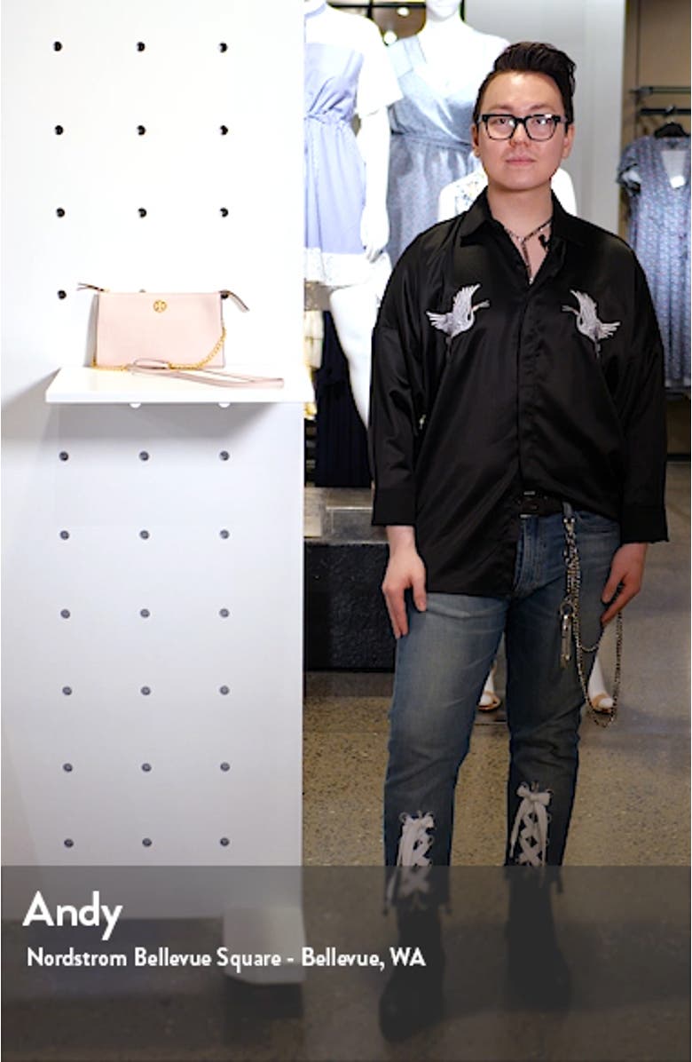 Mini Everly Leather Crossbody Bag, sales video thumbnail