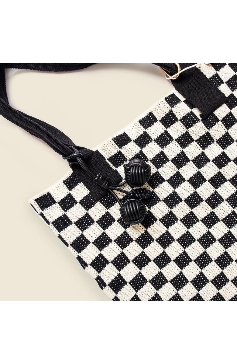 Casupo Vegan Leather Tassel Bag Charm, Alternate, color, Black