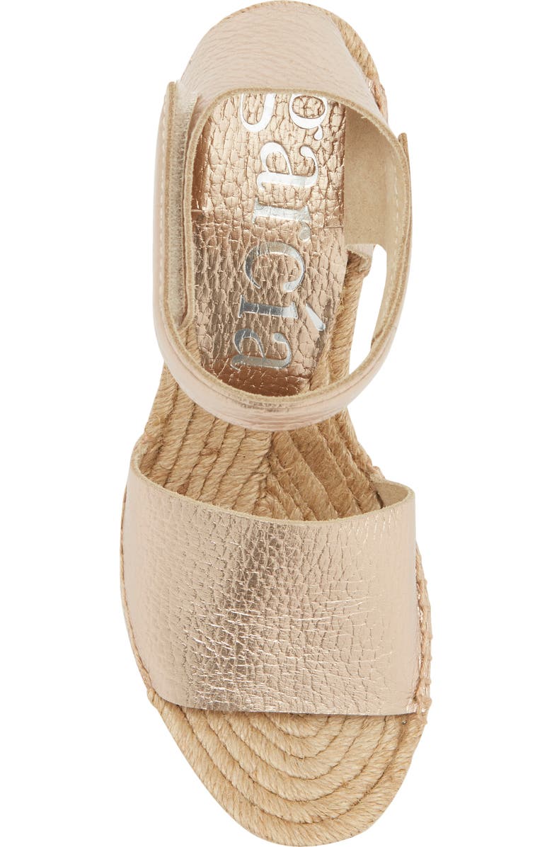 Pedro Garcia Olany Espadrille Wedge Sandal, Alternate, color, Rose Gold