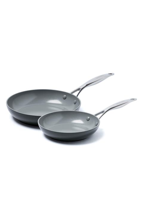 Valencia Pro 8-Inch & 10-Inch Anodized Aluminum Ceramic Nonstick Frying Pan Set