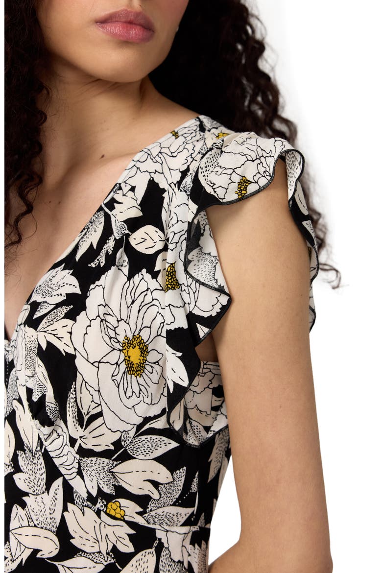Manuella Floral Dress, Alternate, color, BIBA ROSE BLACK