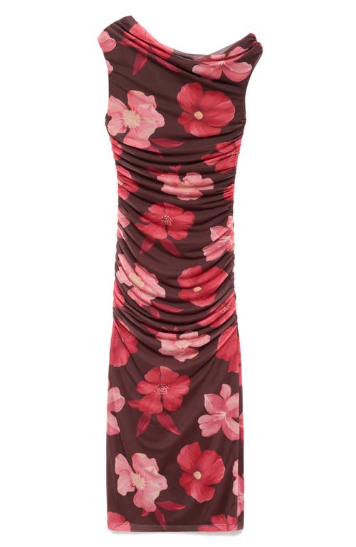 Mango Women's Asymmetrical Floral Dress In Multi