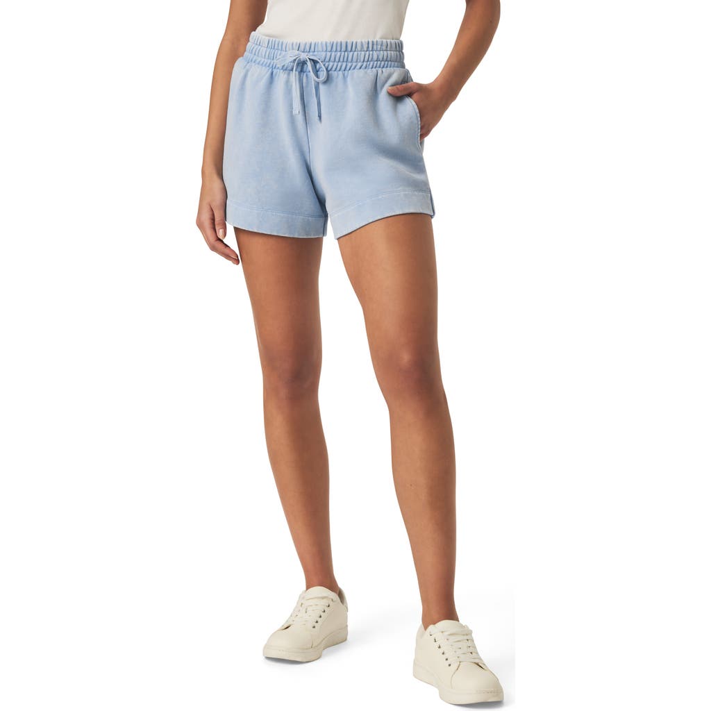 Splendid Terry Drawstring Shorts In Blue