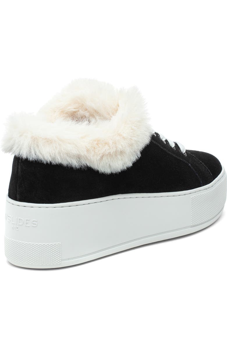 JSlides Mellia Faux Fur Sneaker, Alternate, color,