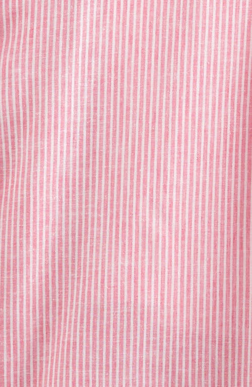 Nordstrom Kids' Stripe Button-up & Tank Set In Pink Boss Nova Stripe