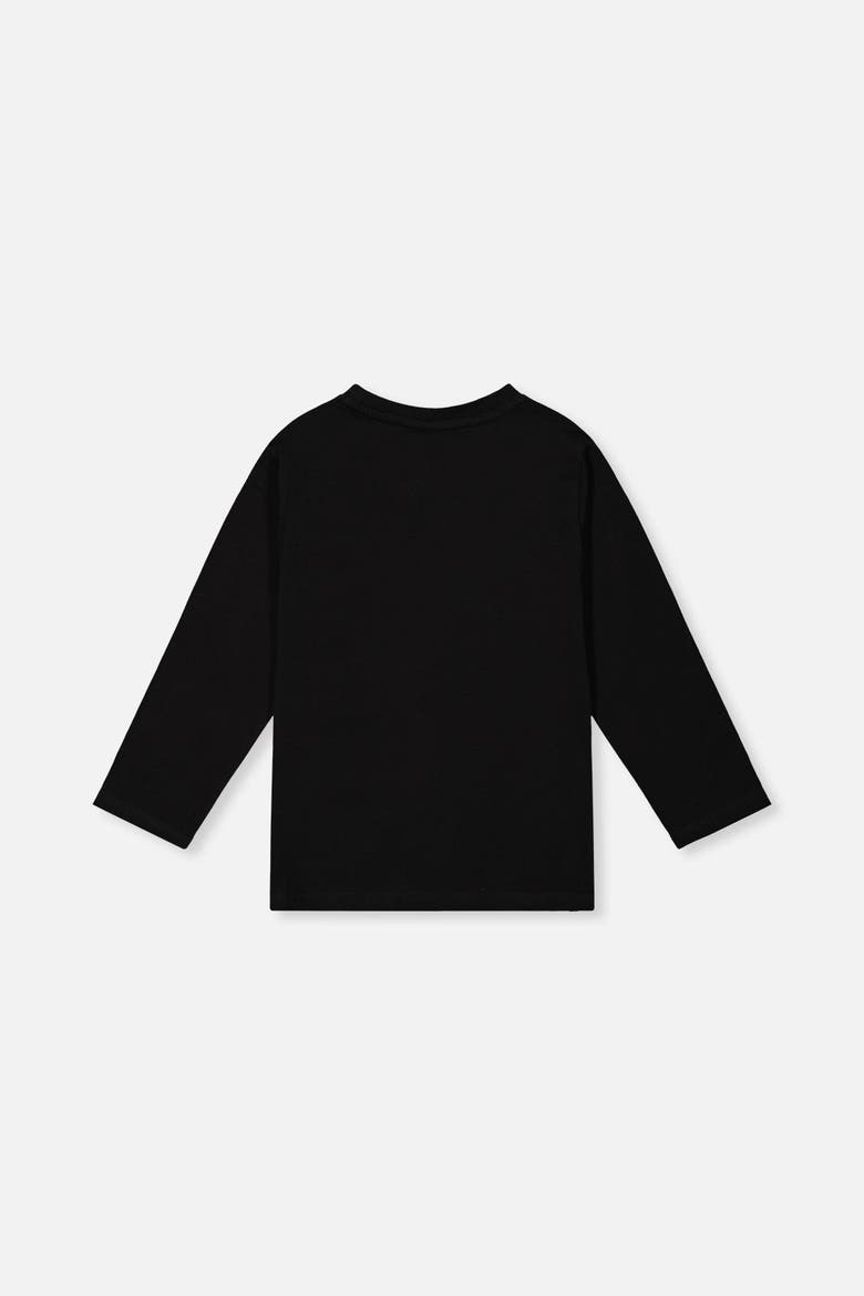 Long Sleeve Crew Neck Jersey T-Shirt, Alternate, color, Black