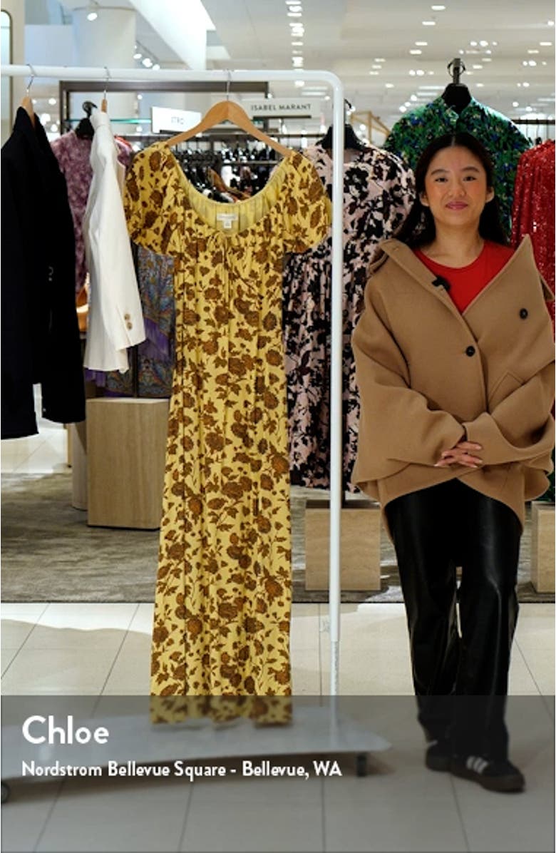 Floral Tie Front Maxi Dress, sales video thumbnail