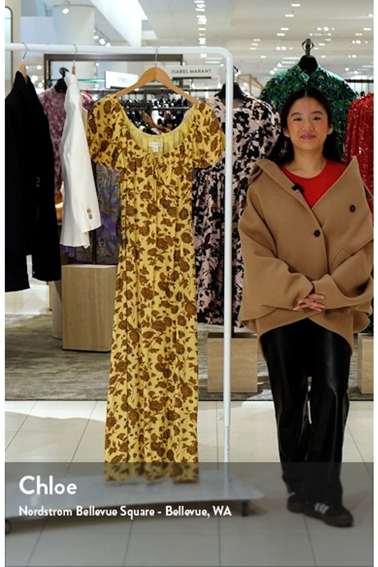 Floral Tie Front Maxi Dress video