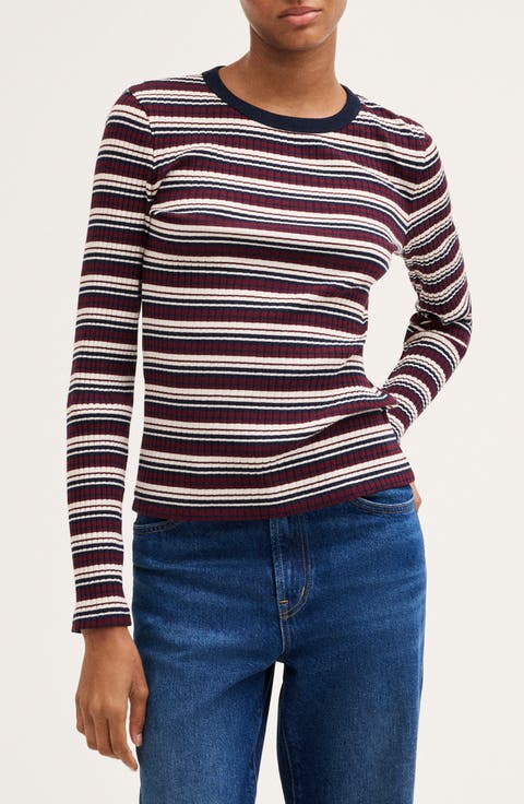 Ribbed Long Sleeve T-Shirt