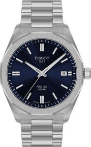 Tissot PRC 100 Solar Quartz Bracelet Watch, 39mm