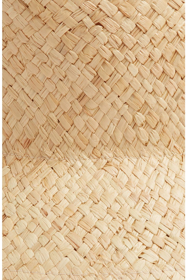 Straw Bucket Hat, Alternate, color, NATURAL