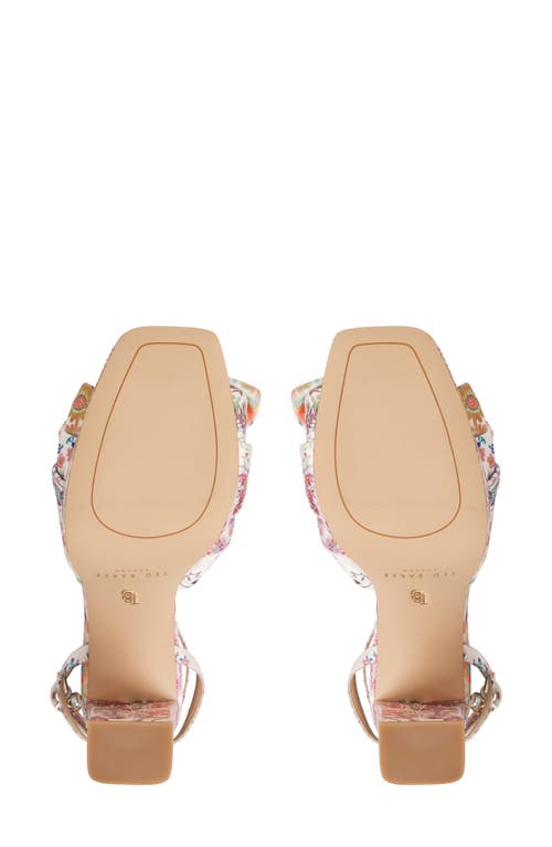 Ted Baker Hallie Ankle Strap Platform Sandal In Multi