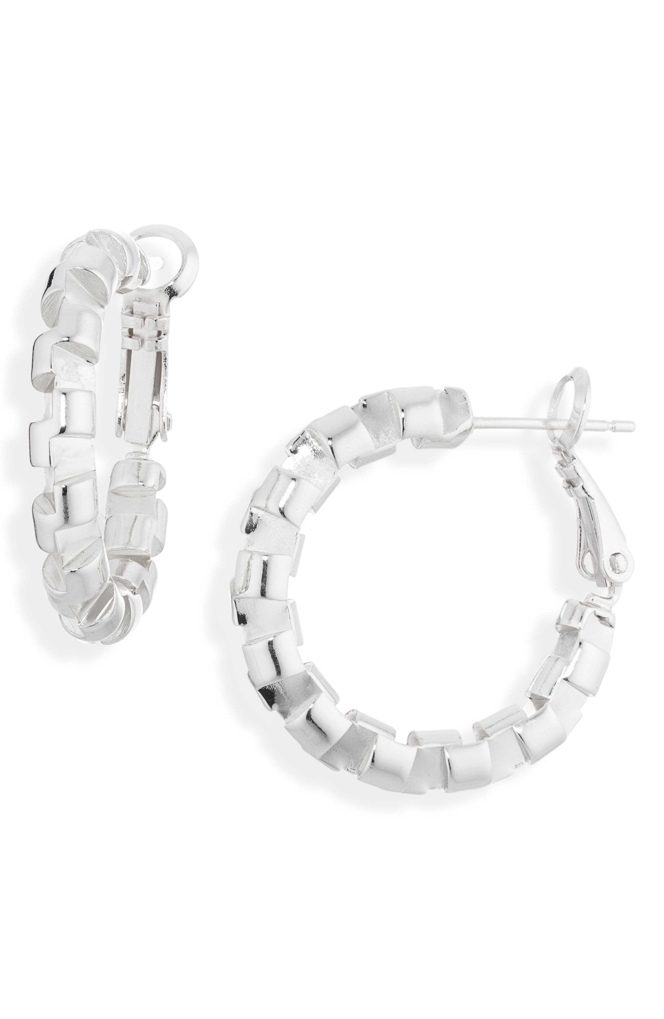 Harlee Geometric Hoop Earrings