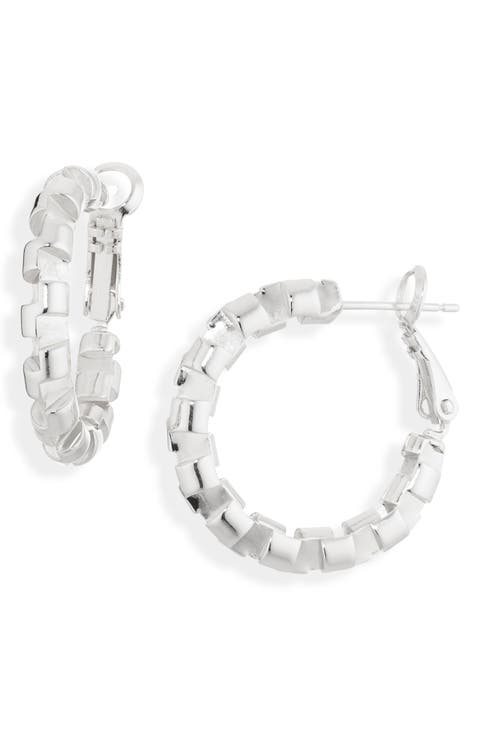 Harlee Geometric Hoop Earrings