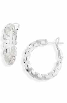Harlee Geometric Hoop Earrings