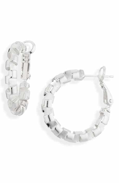 Harlee Geometric Hoop Earrings