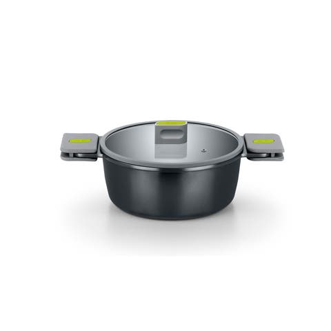 Life Ceramic Nonstick Stock Pot w/Glass Lid | 9.5 Inch 4.2 Quart