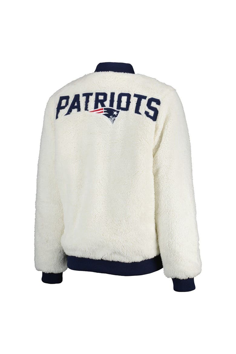 Women's G-III 4Her by Carl Banks Oatmeal/Navy New England Patriots Switchback Reversible Full-Zip Jacket, Alternate, color, Oatmeal