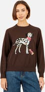 Yumi Dalmatian Intarsia Relaxed Jumper