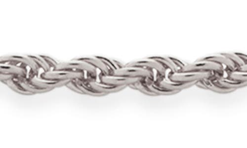 Monica Vinader Corda Rope Chain Friendship Bracelet In Silver