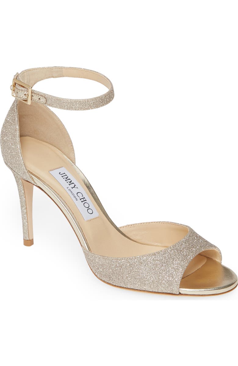 Jimmy Choo Annie 85 Ankle Strap Sandal, Main, color,