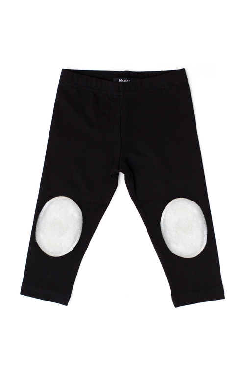 Noggiwear Ivory Fleece Patch Legging In Ivory