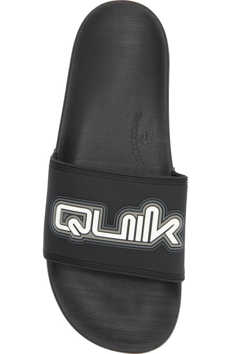 Quiksilver Rivi Wordmark Slide Sandal, Alternate, color,