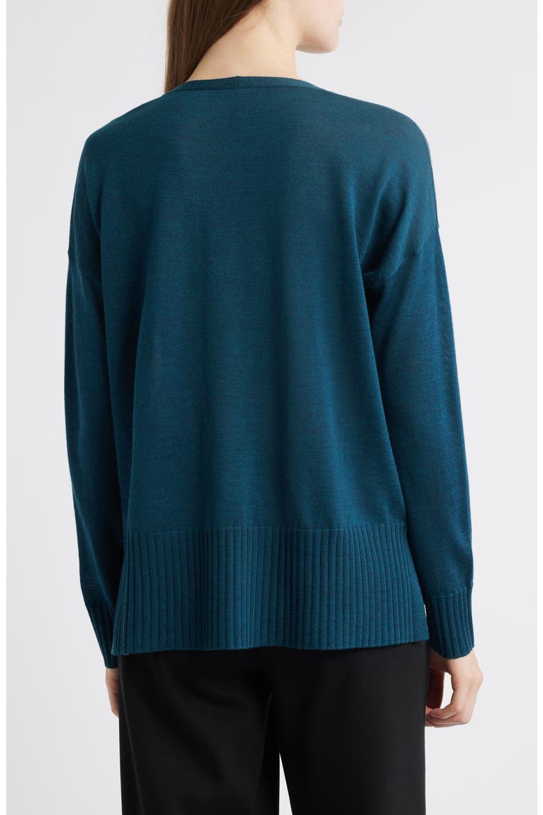 Boxy Merino Wool Sweater, Alternate, color, BLUE SPRUCE