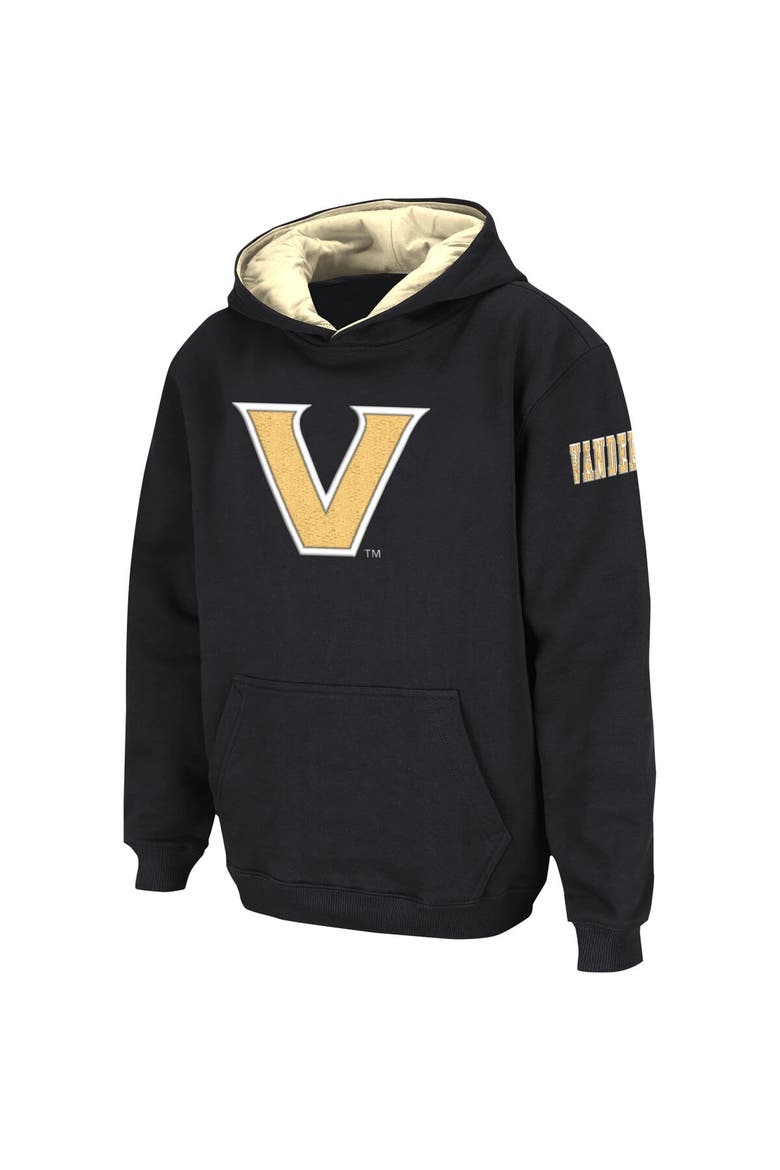 Youth Colosseum  Black Vanderbilt Commodores Big Logo Pullover Hoodie, Alternate, color, Black