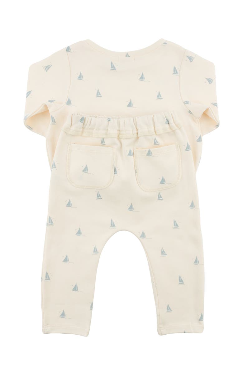 oh baby! Mini Sailboats Brooklyn Boxy Jogger Set, Alternate, color, Milk