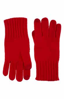 Amicale Cashmere Rib Knit Gloves