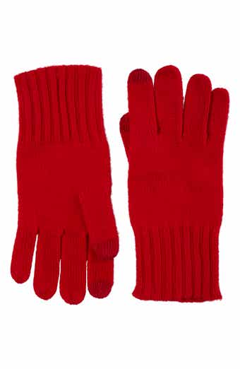 Amicale Cashmere Rib Knit Gloves