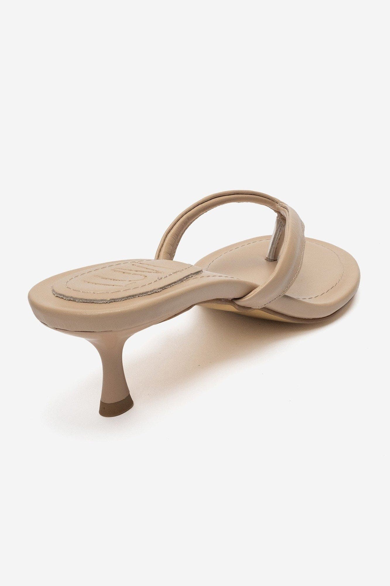 Norell Stiletto Thong Sandal, Alternate, color, Dark Beige