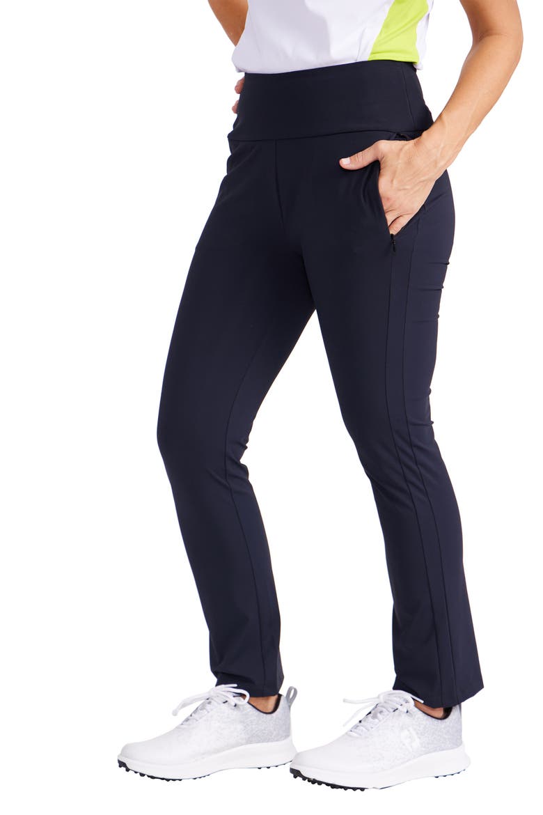 Smooth Your Waist Crop Golf Pants, Alternate, color, BLACK