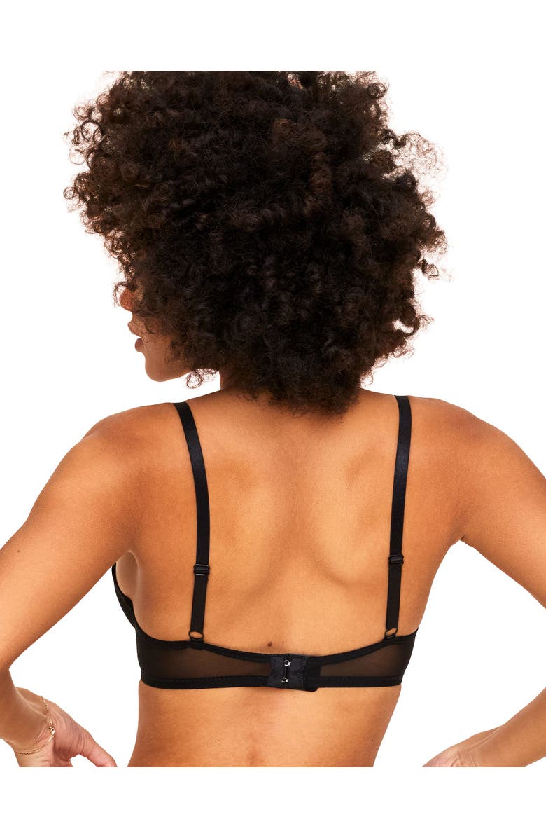 Adore Me Kaia Unlined Quarter Cup Bra, Alternate, color, Black