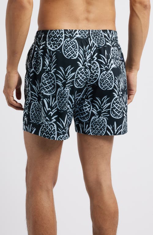 Chubbies The Midnight Thigh Napples 5.5-inch Swim Trunks In Black