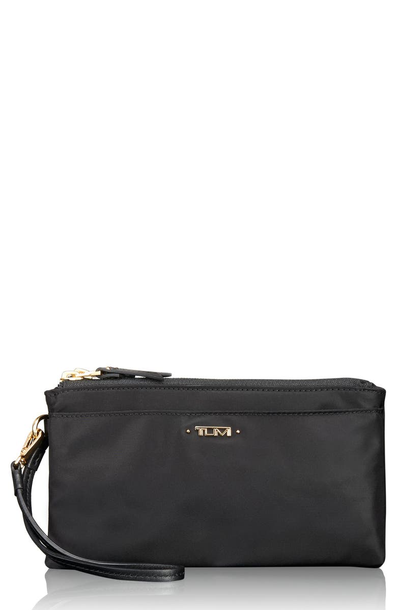 TUMI Voyageur Nylon Double Zip Wristlet, Main, color, 